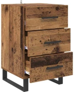 vidaXL Κομοδίνο Παλιό Ξύλο 40 x 40 x 66 εκ. Επεξεργασμένο ξύλο