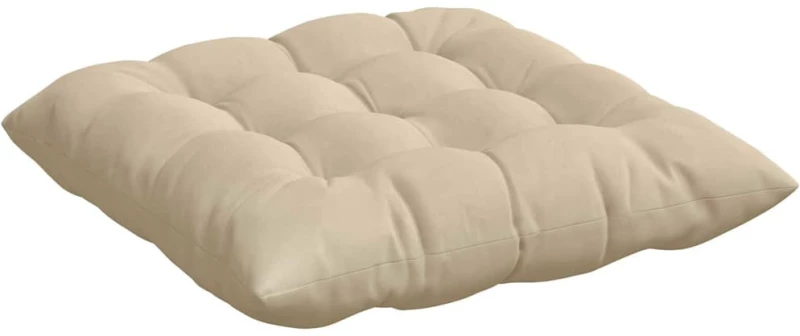 vidaXL Μαξιλάρια καθισμάτων 4 pcs Κρεμ 40 x 40 x 6 cm Μικροΐνες