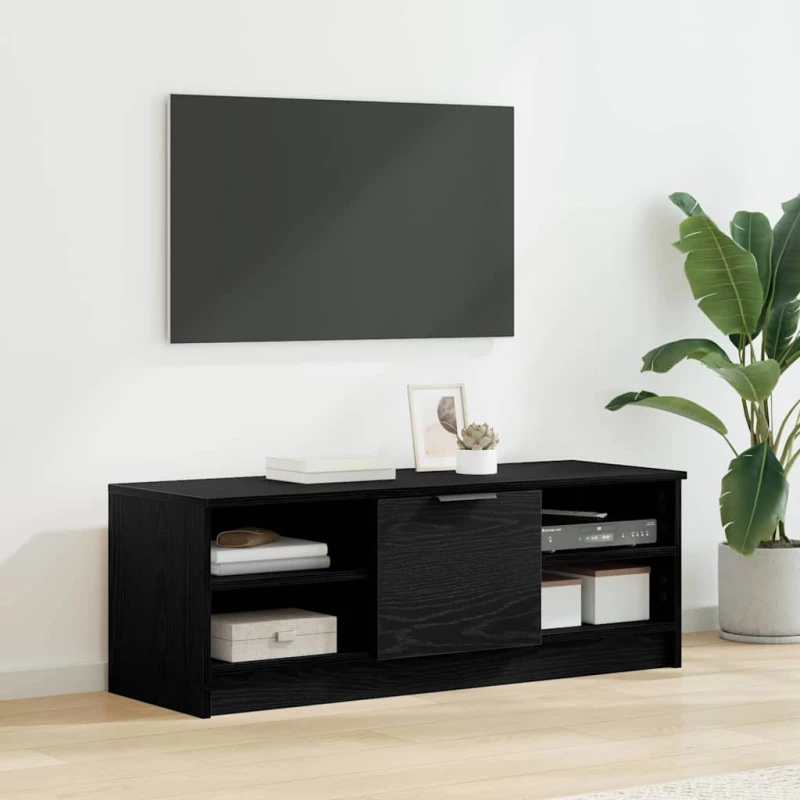 vidaXL Ντουλάπι TV Μαύρη Οξυά 102 x 35 x 36,5 εκ Επεξεργασμένο ξύλο