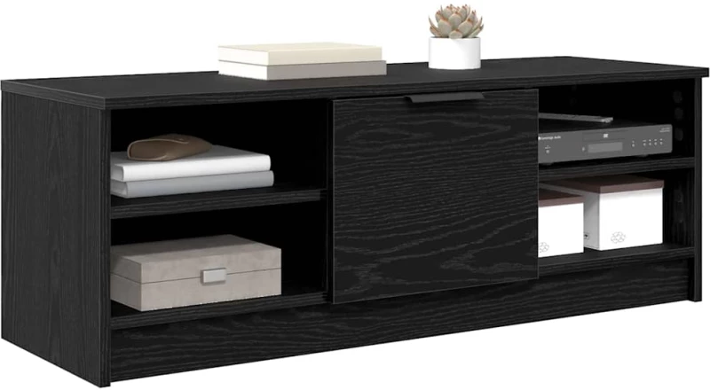 vidaXL Ντουλάπι TV Μαύρη Οξυά 102 x 35 x 36,5 εκ Επεξεργασμένο ξύλο