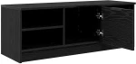 vidaXL Ντουλάπι TV Μαύρη Οξυά 102 x 35 x 36,5 εκ Επεξεργασμένο ξύλο