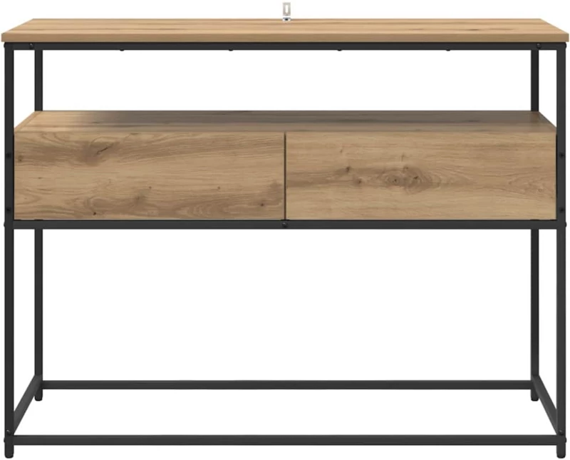 vidaXL Τραπέζι κονσόλας με συρτάρι Artisan Oak 100 x 40 x 75 cm
