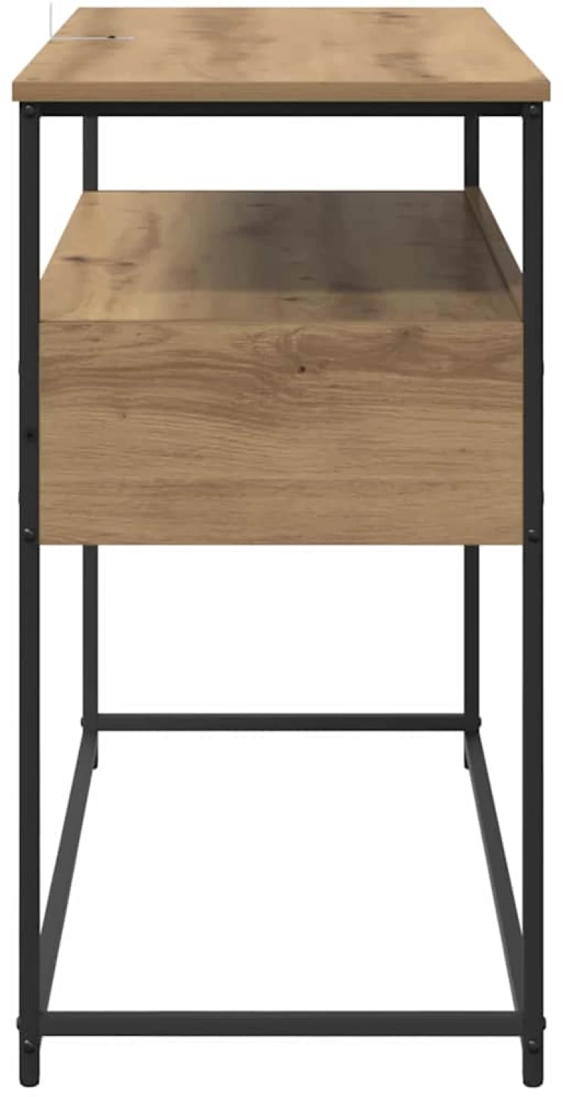vidaXL Τραπέζι κονσόλας με συρτάρι Artisan Oak 100 x 40 x 75 cm