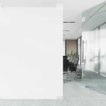 vidaXL Στατική Μεμβράνη Παράθυρου Λευκό με Θολό Εφέ 45 x 500 cm PVC