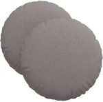 vidaXL Μαξιλάρια καθισμάτων 2 pcs Taupe Ø40 x 13 εκ ύφασμα