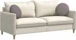 vidaXL Μαξιλάρια καθισμάτων 2 pcs Taupe Ø40 x 13 εκ ύφασμα