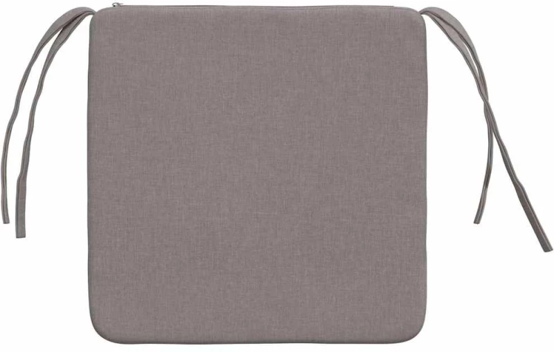 vidaXL Μαξιλάρια καθισμάτων 4 pcs Taupe 40 x 40 x 3 cm ύφασμα