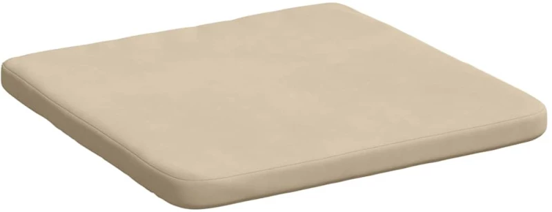 vidaXL Μαξιλάρια καθισμάτων 4 pcs Κρεμ 40 x 40 x 3 cm Ύφασμα Μικροΐνας