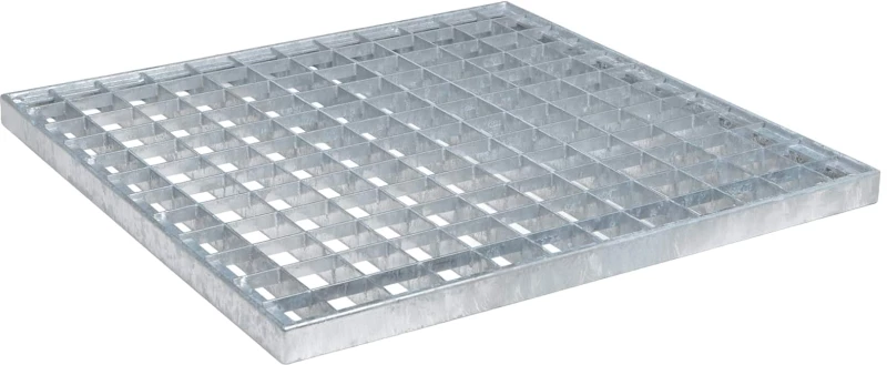 vidaXL Σίτα Ασημί 40 x 40 x 2 cm Γαλβανισμένο Ατσάλι Ψυχρής Βύθισης