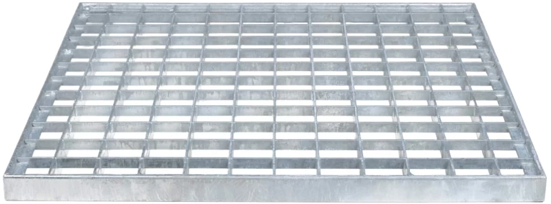 vidaXL Σίτα Ασημί 40 x 40 x 2 cm Γαλβανισμένο Ατσάλι Ψυχρής Βύθισης