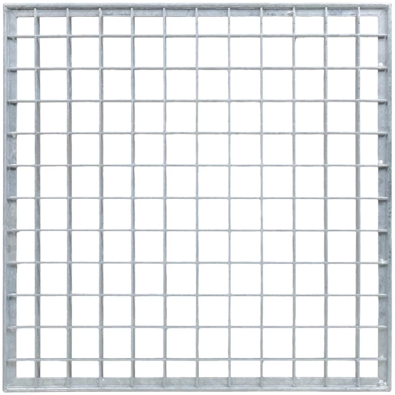 vidaXL Σίτα Ασημί 40 x 40 x 2 cm Γαλβανισμένο Ατσάλι Ψυχρής Βύθισης