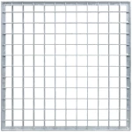 vidaXL Σίτα Ασημί 40 x 40 x 2 cm Γαλβανισμένο Ατσάλι Ψυχρής Βύθισης