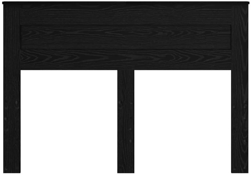 vidaXL Κεφαλάρι με κεφαλάρι Μαύρη Οξυά 160 cm Επεξεργασμένο ξύλο