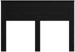 vidaXL Κεφαλάρι με κεφαλάρι Μαύρη Οξυά 160 cm Επεξεργασμένο ξύλο