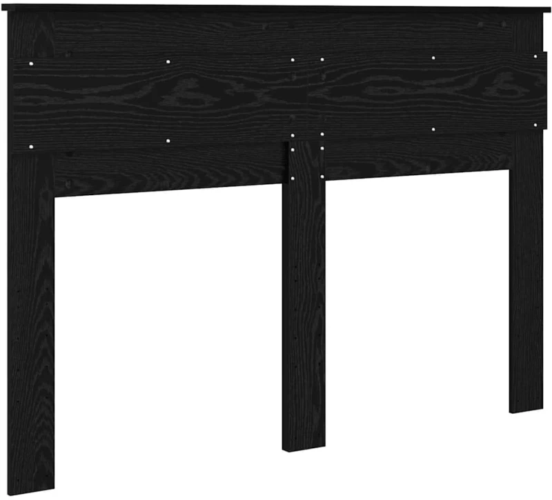 vidaXL Κεφαλάρι με κεφαλάρι Μαύρη Οξυά 160 cm Επεξεργασμένο ξύλο