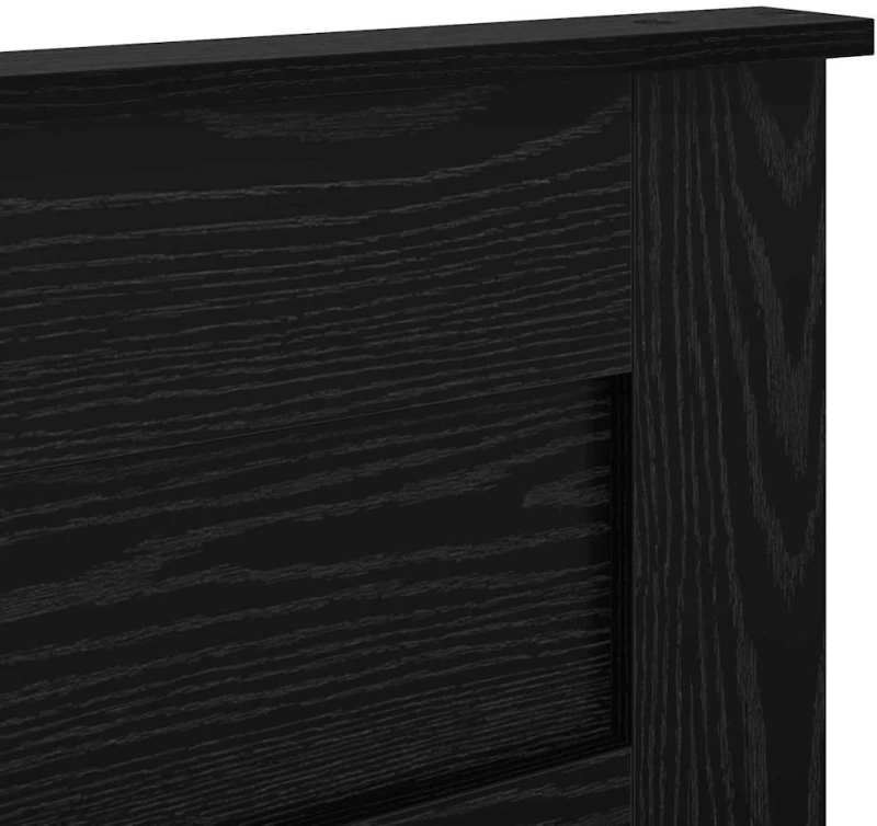 vidaXL Κεφαλάρι με κεφαλάρι Μαύρη Οξυά 160 cm Επεξεργασμένο ξύλο