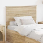 vidaXL Κεφαλάρι με κεφαλάρι Δρύς Sonoma 90 cm Επεξεργασμένο ξύλο