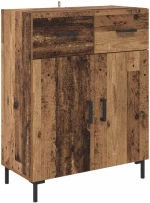 vidaXL Highboard Παλιό Ξύλο 69,5 x 34 x 180 εκ. Επεξεργασμένο ξύλο