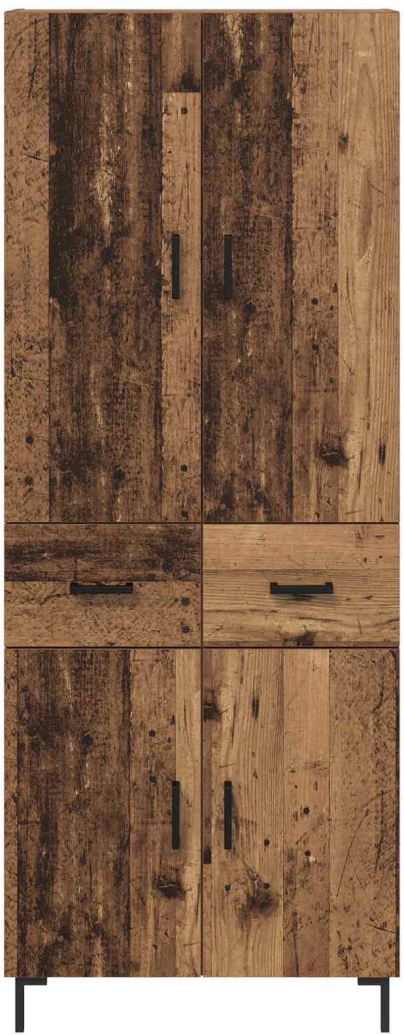 vidaXL Highboard Παλιό Ξύλο 69,5 x 34 x 180 εκ. Επεξεργασμένο ξύλο