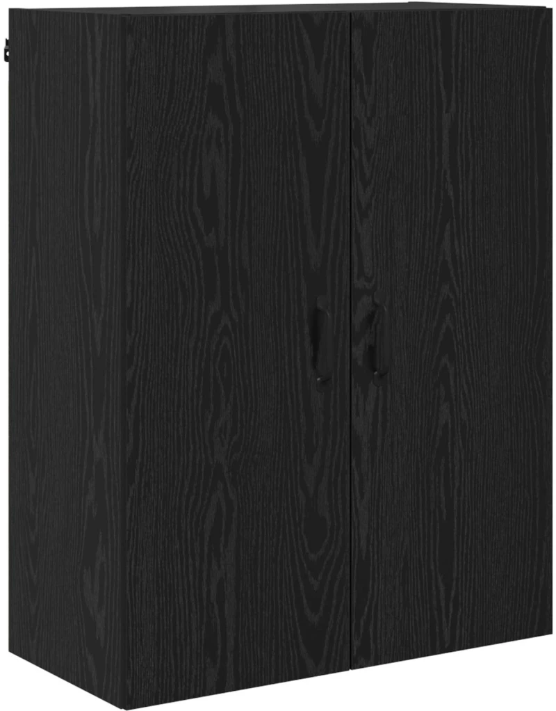 vidaXL Highboard Μαύρη Οξυά 69,5 x 34 x 180 εκ. Επεξεργασμένο ξύλο