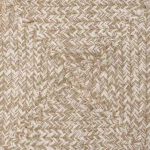 vidaXL Χαλί Φυσικό και λευκό 300 x 300 cm Γιούτα
