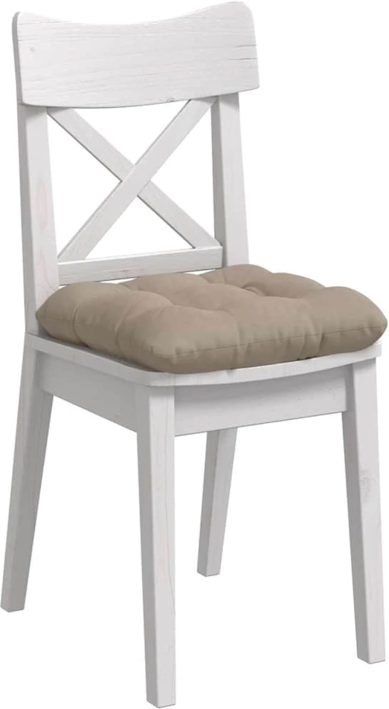 vidaXL Μαξιλάρια καθισμάτων 4 pcs Taupe 40 x 40 cm Ύφασμα Μικροΐνας