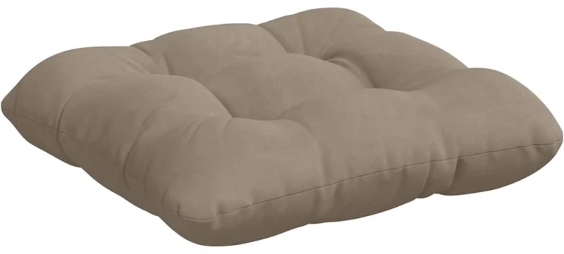 vidaXL Μαξιλάρια καθισμάτων 4 pcs Taupe 40 x 40 cm Ύφασμα Μικροΐνας