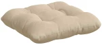 vidaXL Μαξιλάρια καθισμάτων 4 pcs Κρεμ 45 x 45 cm Ύφασμα Μικροΐνας