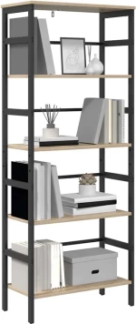 vidaXL Ράφι Βιβλίων Δρύς Sonoma 60 x 29,5 x 149 εκ Επεξεργασμένο ξύλο