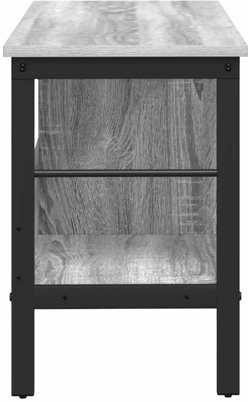 vidaXL Ράφι Βιβλίων Γκρίζο Σονομα 82 x 32 x 47 εκ. Επεξεργασμένο ξύλο