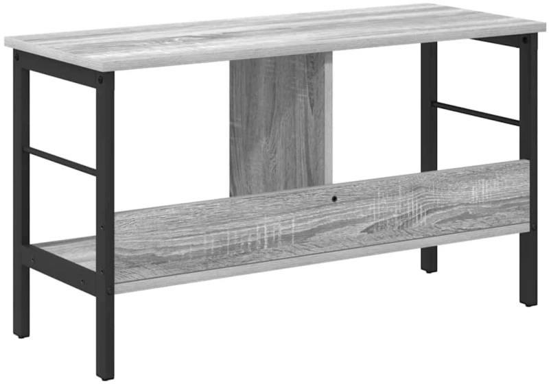 vidaXL Ράφι Βιβλίων Γκρίζο Σονομα 82 x 32 x 47 εκ. Επεξεργασμένο ξύλο