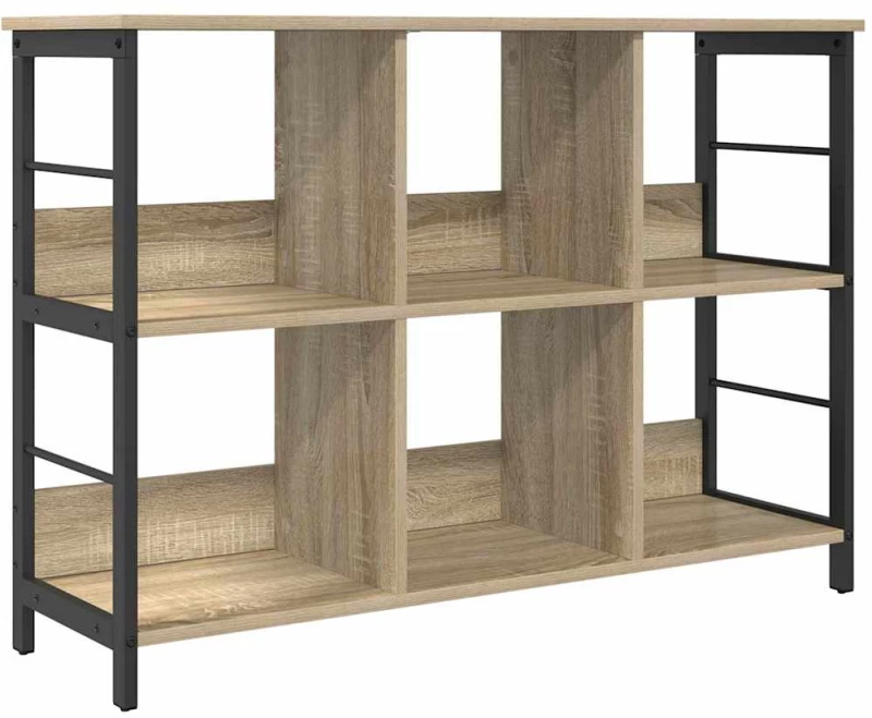 vidaXL Ράφι Βιβλίων Δρύς Sonoma 102 x 32 x 72,5 εκ. Επεξεργασμένο ξύλο