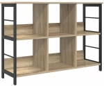 vidaXL Ράφι Βιβλίων Δρύς Sonoma 102 x 32 x 72,5 εκ. Επεξεργασμένο ξύλο
