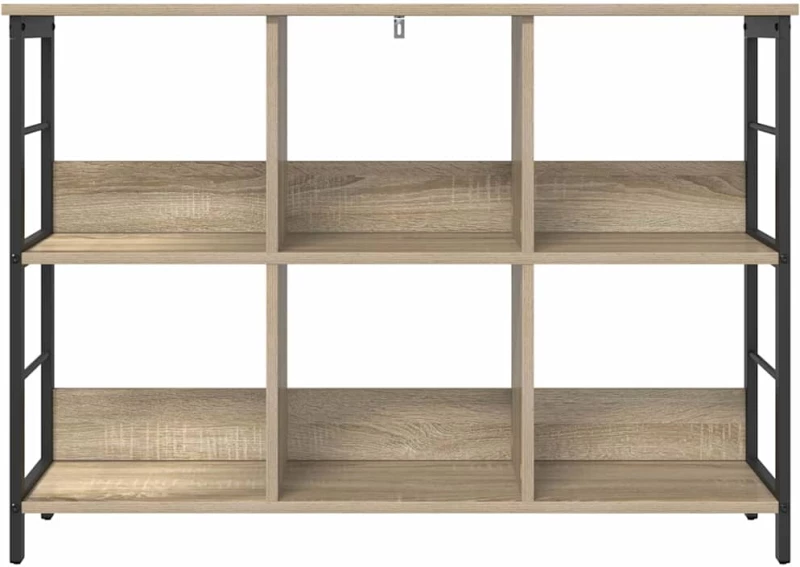 vidaXL Ράφι Βιβλίων Δρύς Sonoma 102 x 32 x 72,5 εκ. Επεξεργασμένο ξύλο