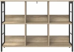 vidaXL Ράφι Βιβλίων Δρύς Sonoma 102 x 32 x 72,5 εκ. Επεξεργασμένο ξύλο