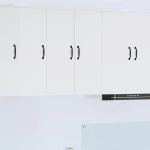 vidaXL Κρεμαστό ντουλάπι κουζίνας με ράφι 2 pcs Λευκό 30 x 31 x 80 εκ.