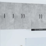 vidaXL Κρεμαστό ντουλάπι κουζίνας Σκυρόδεμα Γκρι 30 x 31 x 80 εκ.