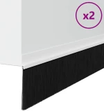 vidaXL Αυτοκόλλητες σφραγίδες πόρτας 2 pcs Λευκό 100 cm