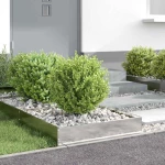 vidaXL Περίγραμμα γκαζόν Ασημί 60 x 60 x 13 εκ Ανοξείδωτο ατσάλι