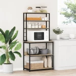 vidaXL Ράφι Κουζίνας Δρύς Sonoma 80 x 40 x 168 εκ Επεξεργασμένο ξύλο