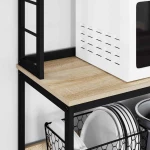 vidaXL Ράφι Κουζίνας Δρύς Sonoma 80 x 40 x 168 εκ Επεξεργασμένο ξύλο