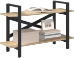 vidaXL Ράφι Βιβλίων Δρύς Sonoma 100 x 33,5 x 64 εκ Επεξεργασμένο ξύλο