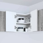 vidaXL Κρεμαστό ντουλάπι κουζίνας Γκρίζο Σονομα 57 x 57 x 40 εκ.