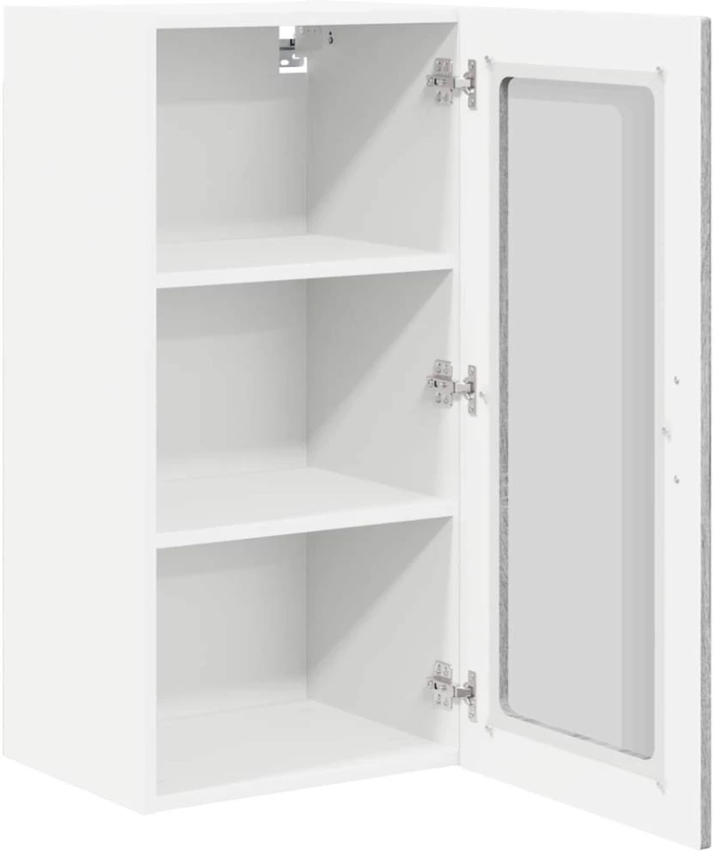vidaXL Κρεμαστό ντουλάπι κουζίνας 2 pcs Γκρίζο Σονομα 40 x 31 x 80 εκ.
