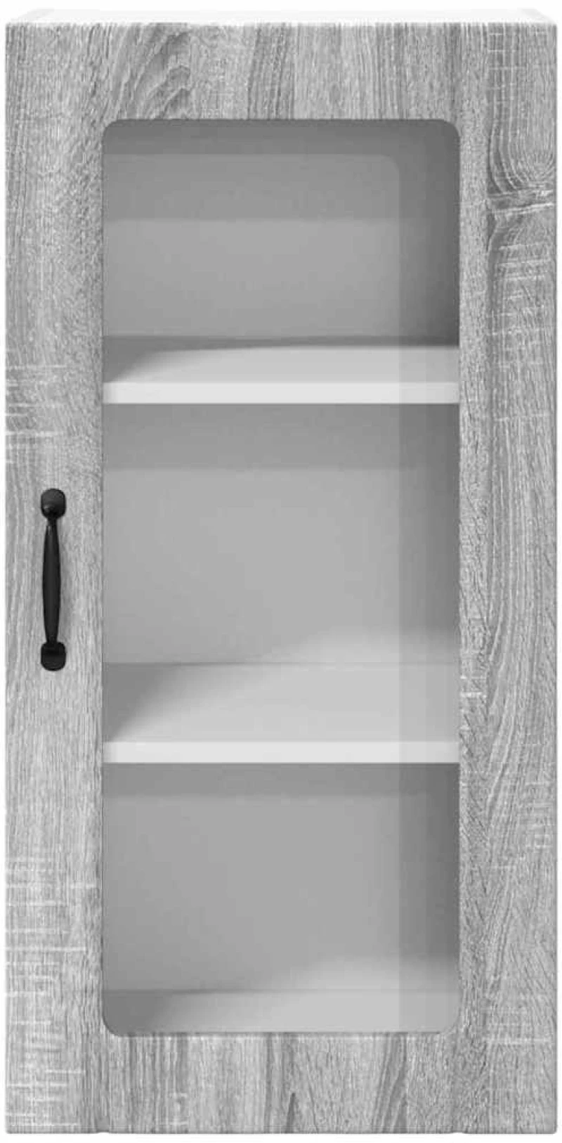 vidaXL Κρεμαστό ντουλάπι κουζίνας 2 pcs Γκρίζο Σονομα 40 x 31 x 80 εκ.