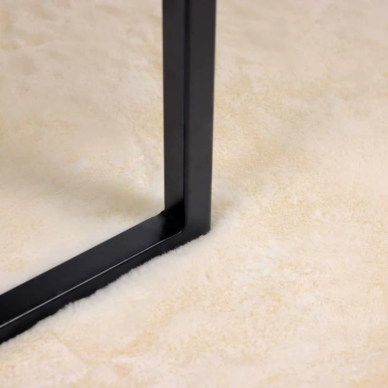 vidaXL Χαλιά Ψεύτικου Κουνελιού Olite Κρεμ 80 x 150 cm Πολυεστέρας