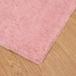 vidaXL Χαλιά Ψεύτικου Κουνελιού Olite Ροζ 120 x 170 cm Πολυεστέρας