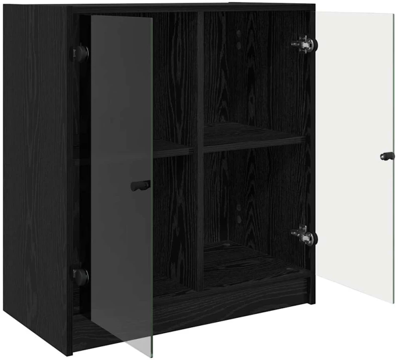 vidaXL Βοηθητικό ντουλάπι Μαύρη Οξυά 68 x 37 x 75,5 εκ