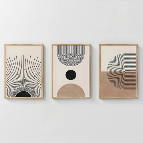 Πίνακας Lagon pakoworld τρίπτυχος με ψηφιακή εκτύπωση και πλαίσιο 33x1.5x48εκ