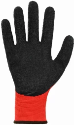 vidaXL Γάντια Εργασίας 24 pcs Κόκκινο και Μαύρο 8 / m